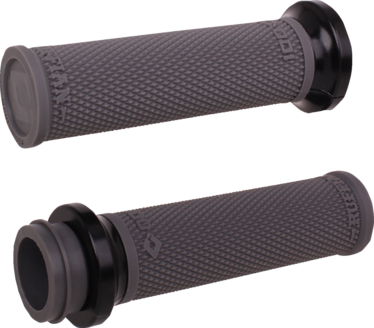 ODI Ruffian Lock-On Street Grips - TBW - Graphite/Black V30HTWH-B