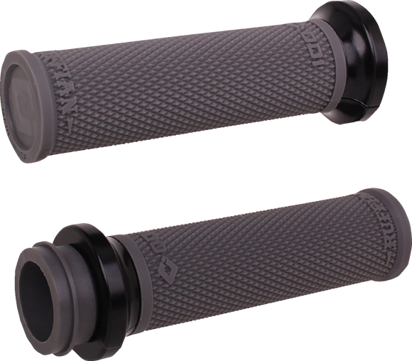 ODI Ruffian Lock-On Street Grips - TBW - Graphite/Black V30HTWH-B
