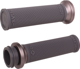 ODI Ruffian Lock-On Street Grips - TBW - Black/Gunmetal V30HTWH-H