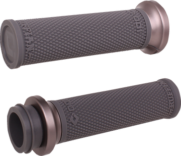ODI Ruffian Lock-On Street Grips - TBW - Black/Gunmetal V30HTWH-H