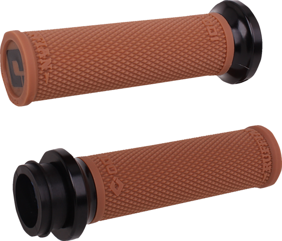 ODI Ruffian Lock-On Street Grips - TBW - Gum/Black V30HTWGR-B
