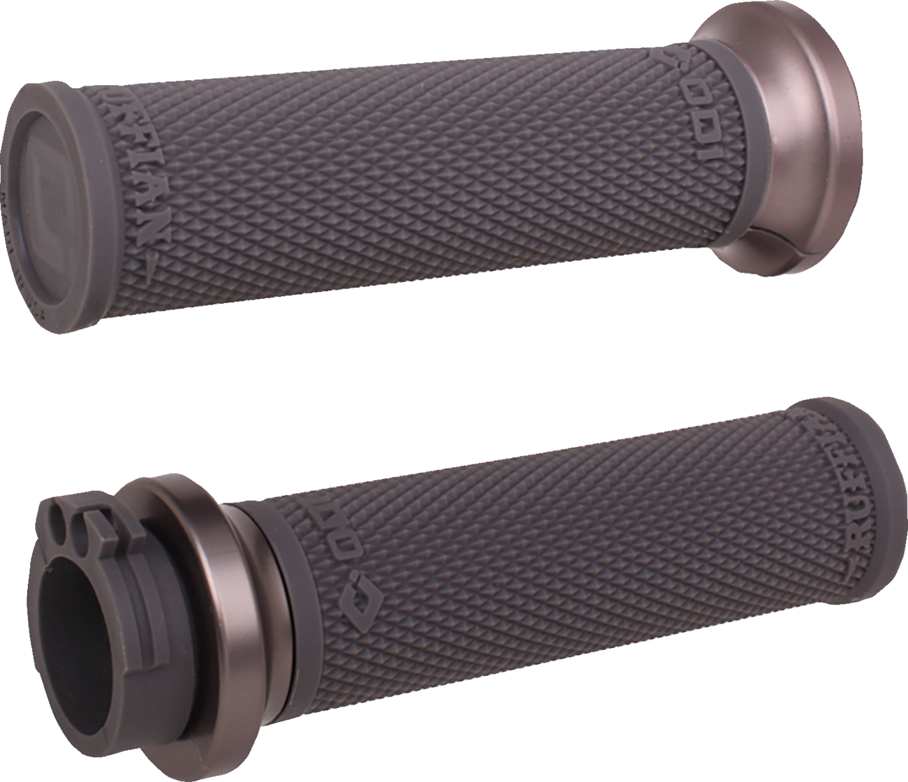 ODI Ruffian Lock-On Street Grips - Cable - Black/Gunmetal V30HCWH-H