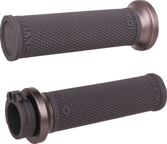 ODI Ruffian Lock-On Street Grips - Cable - Black/Gunmetal V30HCWH-H