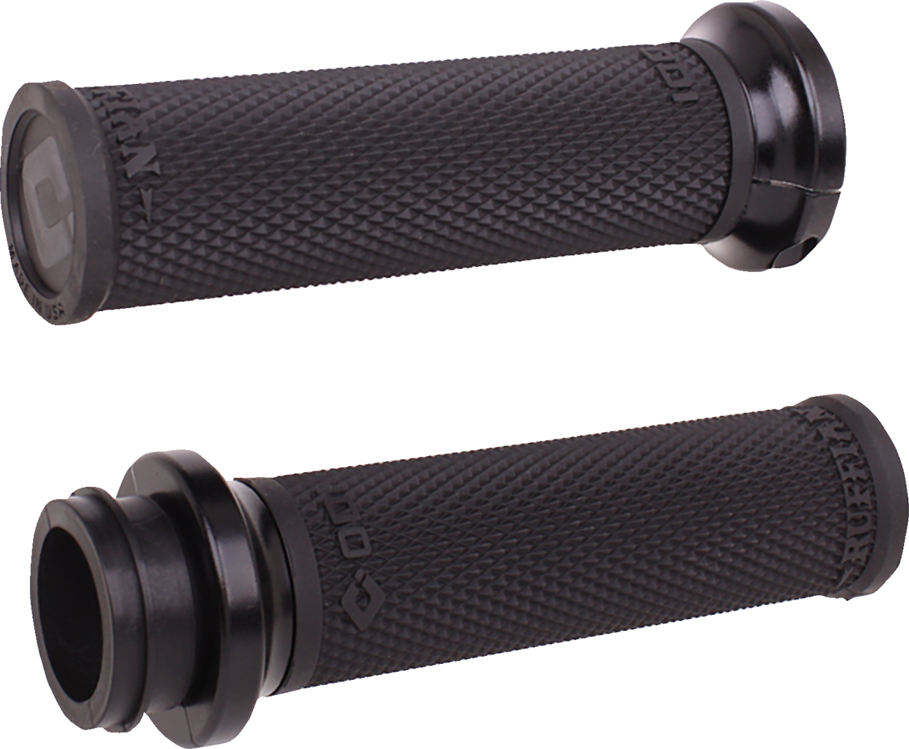 ODI Ruffian Lock-On Street Grips - TBW - Black/Black V30HTWB-B