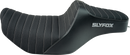 SLYFOX Highnoon Seat - Vinyl - Classic Stitch - Gray Logo - FLH/FLT '23-'24 4704B-SlyFox