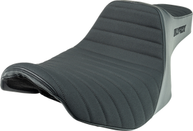 SLYFOX Highnoon Seat - Vinyl - Classic Stitch - Black Logo - FLH/FLT '23-'24 4704A-SlyFox