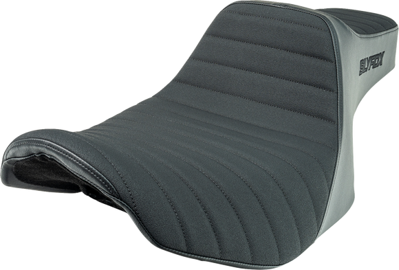 SLYFOX Highnoon Seat - Vinyl - Classic Stitch - Black Logo - FLH/FLT '23-'24 4704A-SlyFox