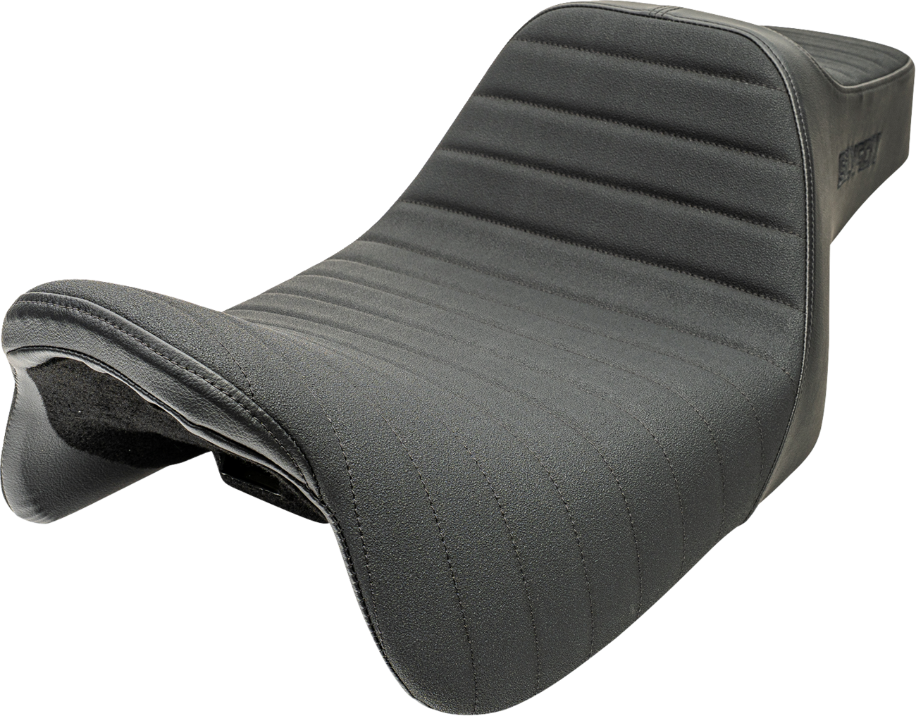 SLYFOX Highnoon Seat - Vinyl - Classic Stitch - Black Logo - FLH/FLT '08-'24 4710A-SlyFox