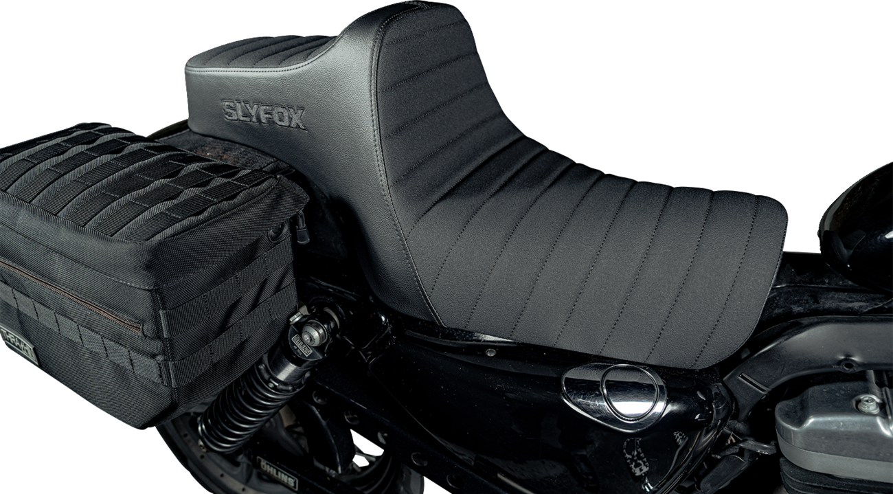 SLYFOX Highnoon Seat - Vinyl - Classic Stitch - Black Logo - XL 4709A-SlyFox