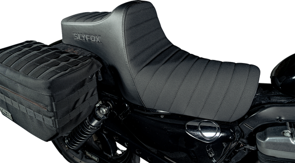 SLYFOX Highnoon Seat - Vinyl - Classic Stitch - Black Logo - XL 4709A-SlyFox