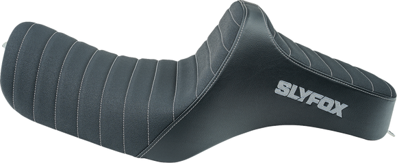 SLYFOX Highnoon Seat - Vinyl - Classic Stitch - Silver Logo - XL 4709B-SlyFox