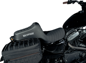 SLYFOX Highnoon Seat - Vinyl - Classic Stitch - Silver Logo - XL 4709B-SlyFox