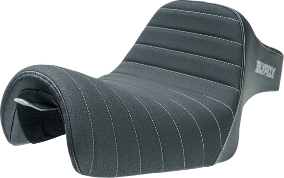 SLYFOX Highnoon Seat - Vinyl - Classic Stitch - Silver Logo - XL 4709B-SlyFox
