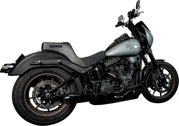 SLYFOX Highnoon Seat - Vinyl - Classic Stitch - Black Logo - FL/FX '18-'24 4701A-slyfox