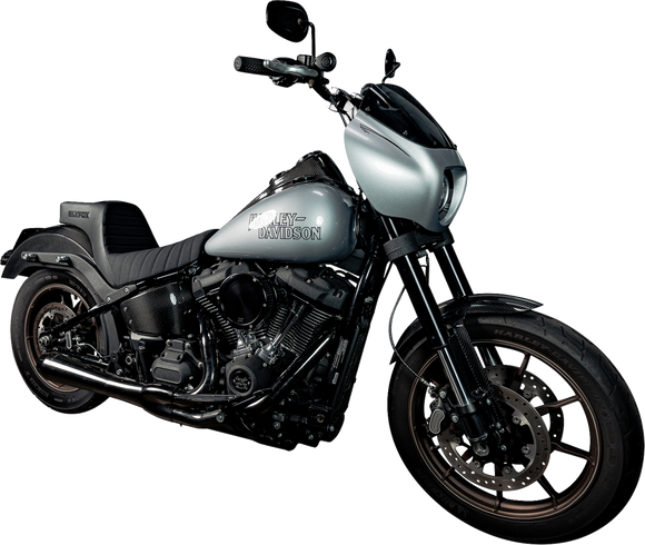 SLYFOX Highnoon Seat - Vinyl - Classic Stitch - Black Logo - FL/FX '18-'24 4701A-slyfox