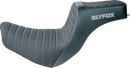 SLYFOX Highnoon Seat - Vinyl - Classic Stitch - Silver Logo - FL/FX '18-'24 4701B-slyfox