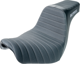 SLYFOX Highnoon Seat - Vinyl - Classic Stitch - Silver Logo - FL/FX '18-'24 4701B-slyfox