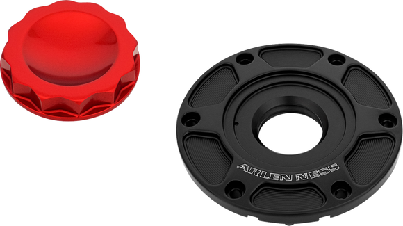 ARLEN NESS 12 Point Gas Cap - Red 701-017