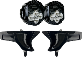 CUSTOM DYNAMICS Shark Demon? 2 Headlight Light - w/ Speed Plates SD2-23-RG-WW