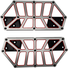 KODLIN USA NXL Floorboards - Black w/ Red Accent K73253-RL