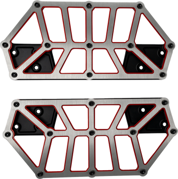 KODLIN USA NXL Floorboards - Black w/ Red Accent K73253-RL