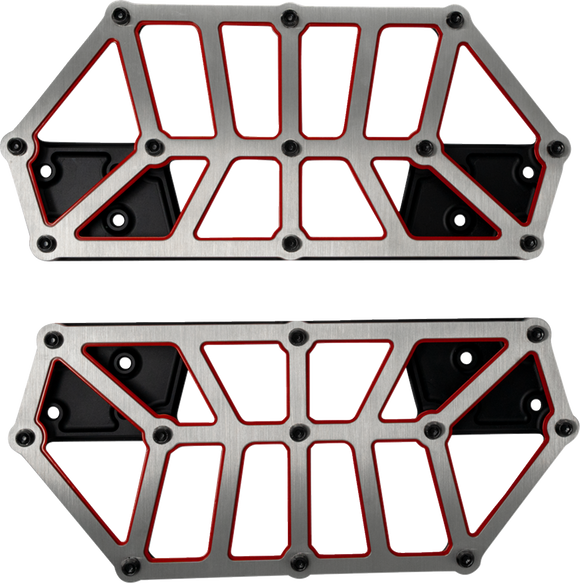 KODLIN USA NXL Floorboards - Black w/ Red Accent K73253-RL