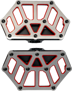 KODLIN USA NXL Mini Floorboards - Black w/ Red Accent K73254-RL