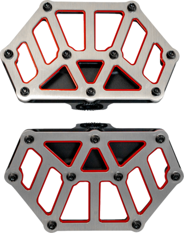 KODLIN USA NXL Mini Floorboards - Black w/ Red Accent K73254-RL