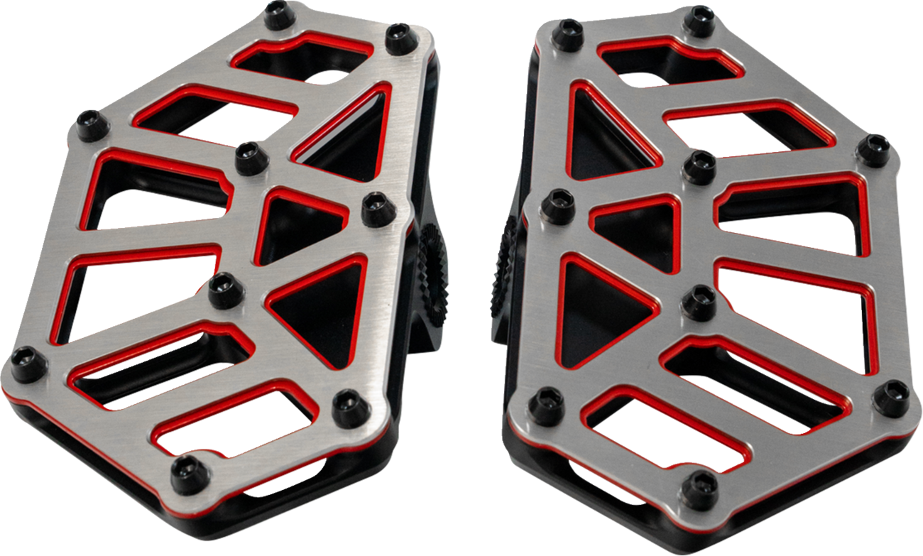 KODLIN USA NXL Mini Floorboards - Black w/ Red Accent K73254-RL