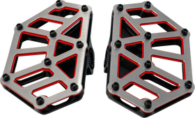 KODLIN USA NXL Mini Floorboards - Black w/ Red Accent K73254-RL