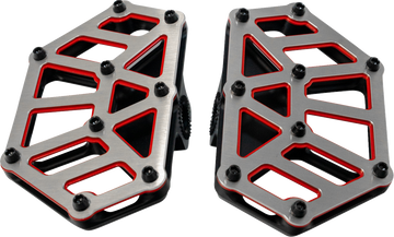 KODLIN USA NXL Mini Floorboards - Black w/ Red Accent K73254-RL