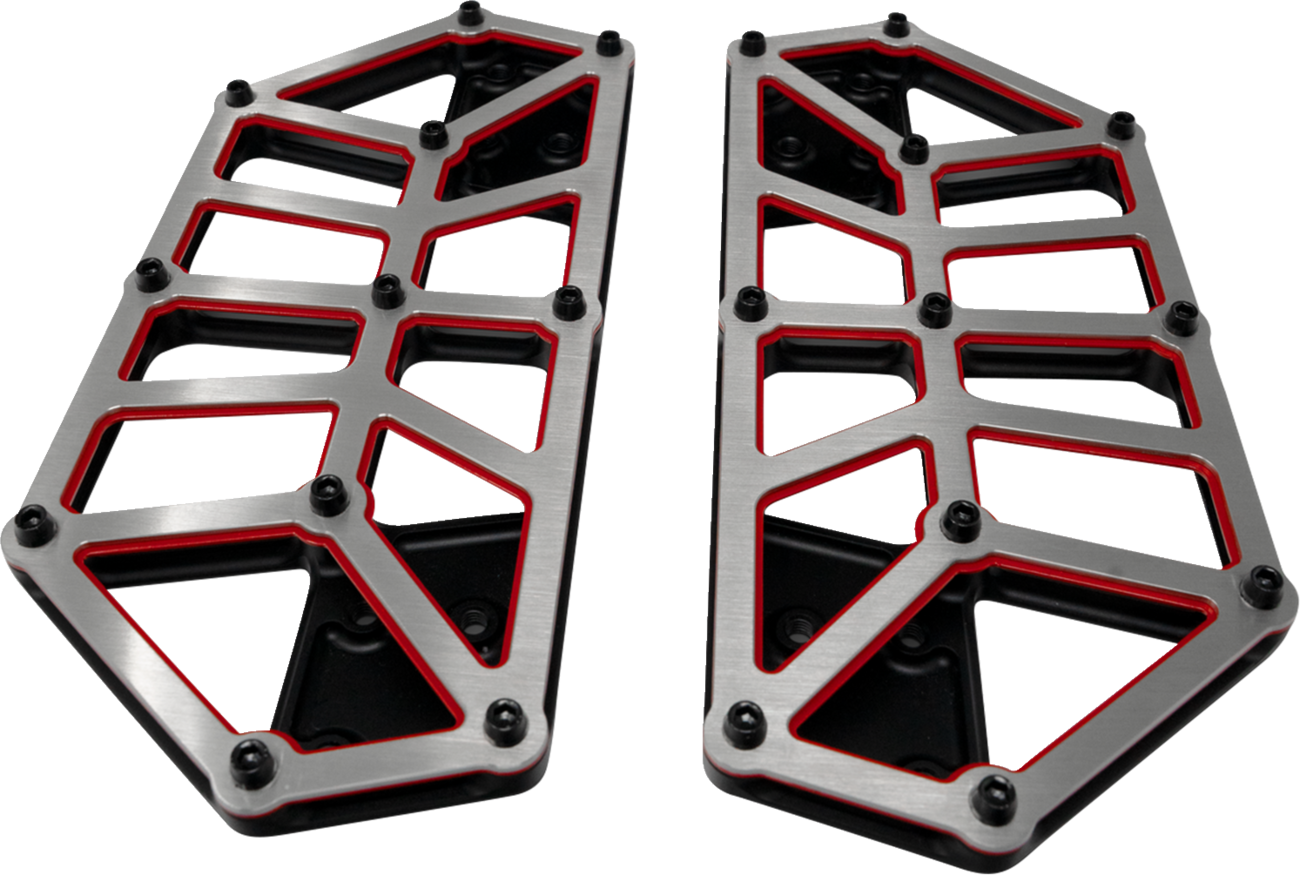 KODLIN USA NXL Floorboards - Black w/ Red Accent K73253-RL