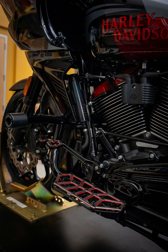 KODLIN USA NXL Floorboards - Black w/ Red Accent K73253-RL