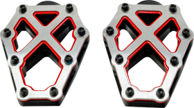 KODLIN USA NXL Footpegs - Black w/ Red Accent K73255-RL