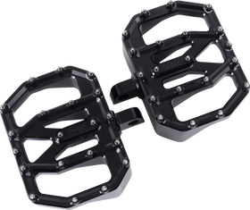 THRASHIN SUPPLY CO. Mini Aggressor Floorboards - Black - Rear TSC-2031-1-D