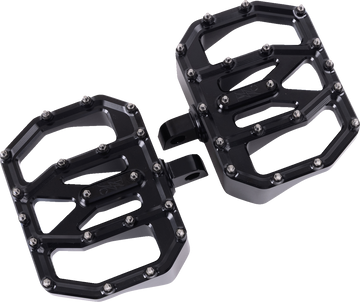 THRASHIN SUPPLY CO. Mini Aggressor Floorboards - Black - Rear TSC-2031-1-D