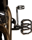 THRASHIN SUPPLY CO. Mini Aggressor Floorboards - Black - Rear TSC-2031-1-D