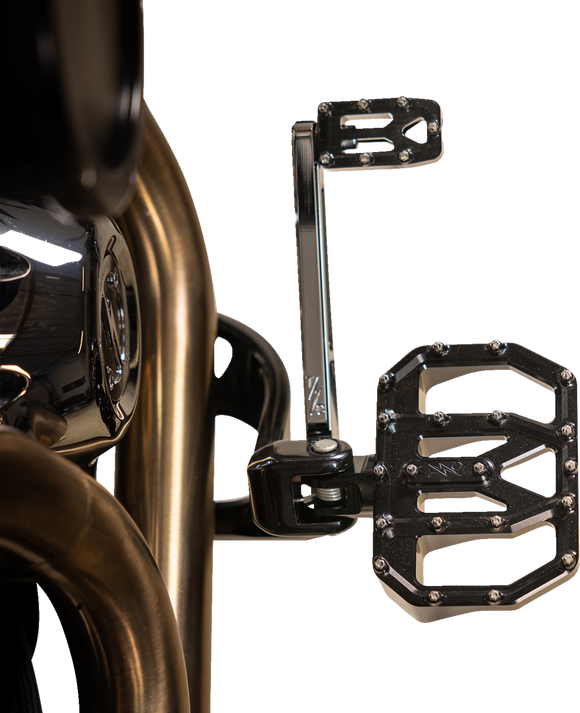 THRASHIN SUPPLY CO. Mini Aggressor Floorboards - Black - Rear TSC-2031-1-D