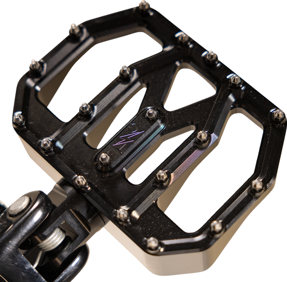 THRASHIN SUPPLY CO. Mini Aggressor Floorboards - Black - Rear TSC-2031-1-D