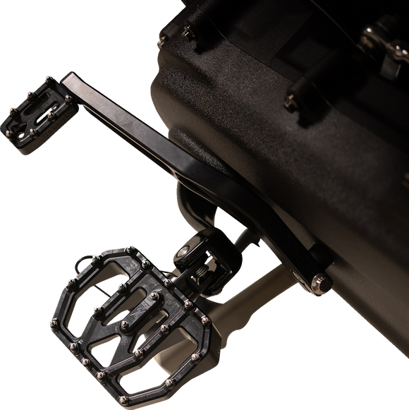 THRASHIN SUPPLY CO. Mini Aggressor Floorboards - Black - Rear TSC-2031-1-D