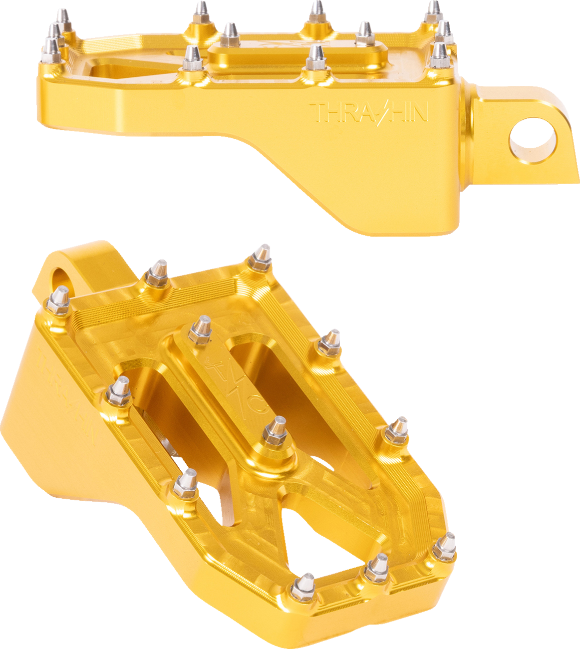 THRASHIN SUPPLY CO. Aggressor Footpegs - Rear - Gold TSC-2022-5-D