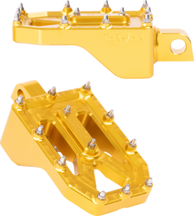 THRASHIN SUPPLY CO. Aggressor Footpegs - Rear - Gold TSC-2022-5-D