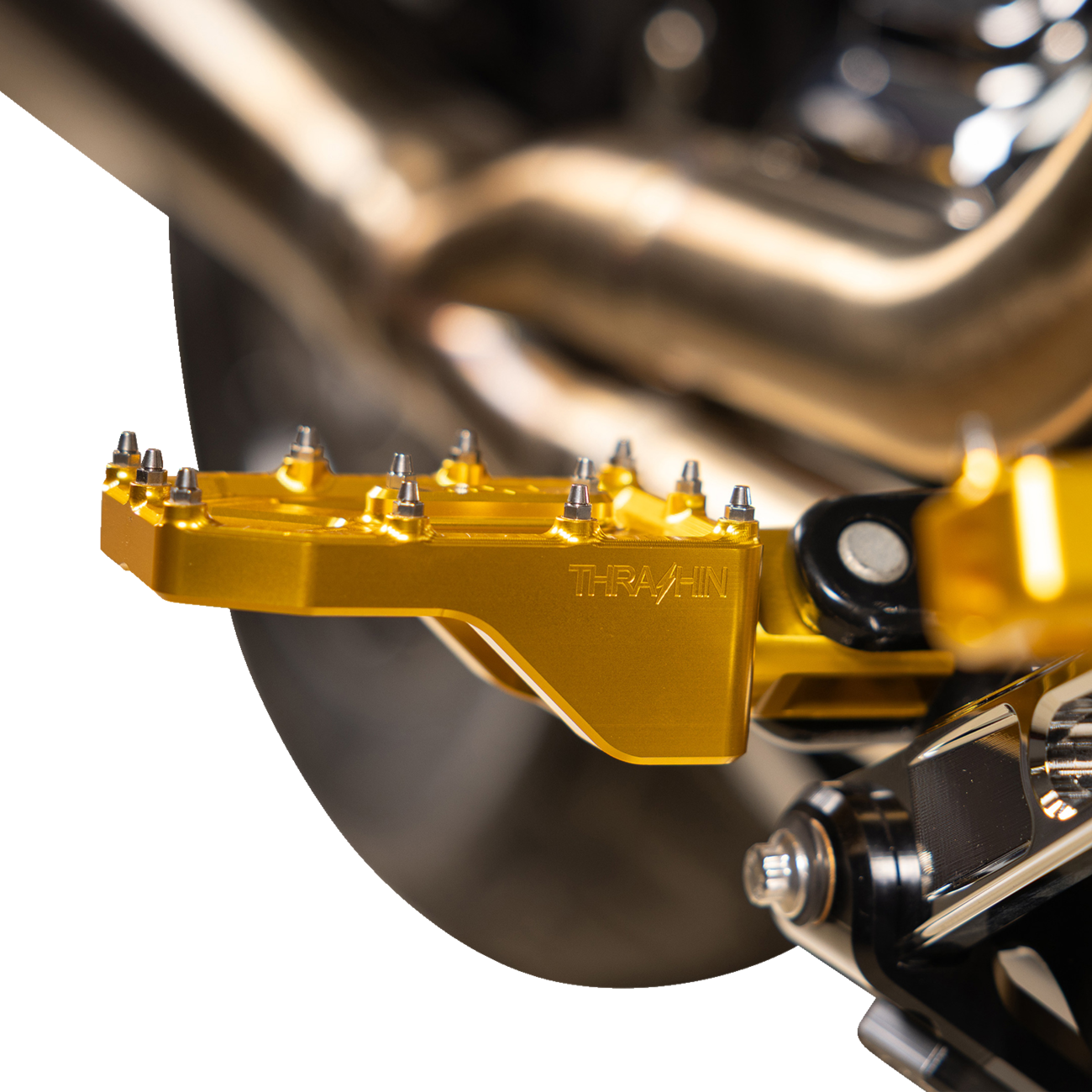 THRASHIN SUPPLY CO. Aggressor Footpegs - Rear - Gold TSC-2022-5-D