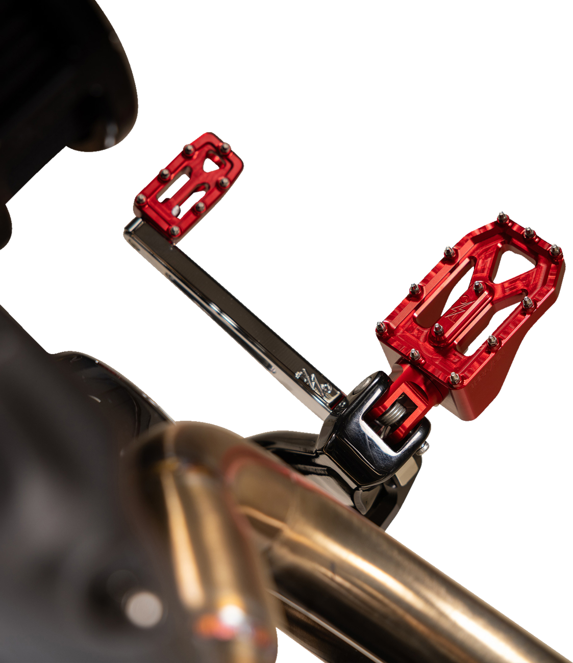 THRASHIN SUPPLY CO. Aggressor Footpegs - Rear- Red TSC-2022-2-D
