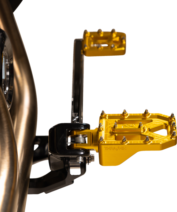 THRASHIN SUPPLY CO. Aggressor Footpegs - Rear - Gold TSC-2022-5-D