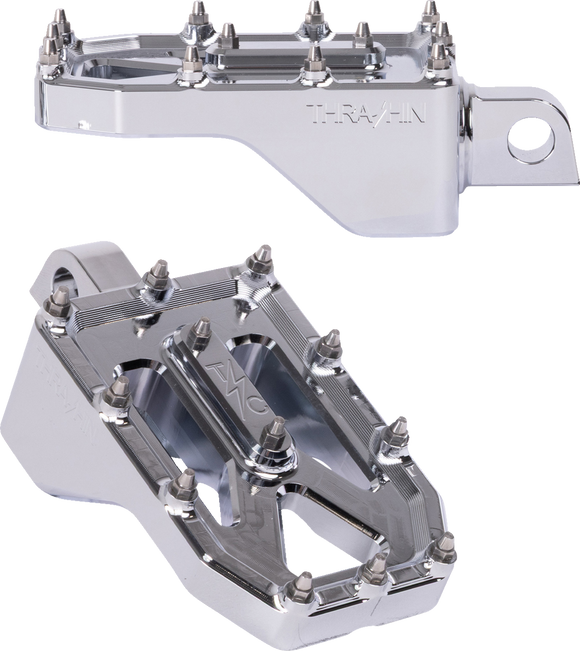 THRASHIN SUPPLY CO. Aggressor Footpegs - Rear - Chrome TSC-2022-3-D