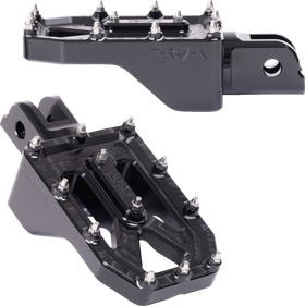 THRASHIN SUPPLY CO. Aggressor Footpegs - Front - Black TSC-2022-1-SF