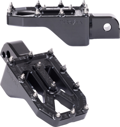 THRASHIN SUPPLY CO. Aggressor Footpegs - Rear - Black TSC-2022-1-SR