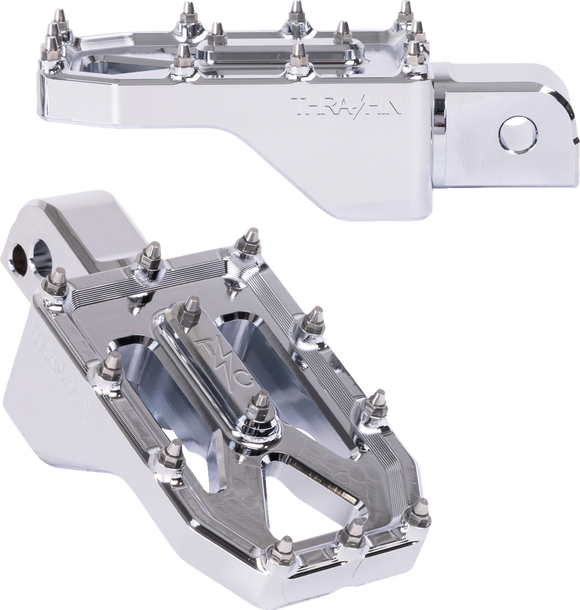THRASHIN SUPPLY CO. Aggressor Footpegs - Rear - Chrome TSC-2022-3-SR