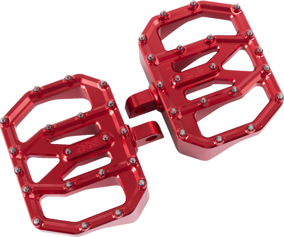 THRASHIN SUPPLY CO. Mini Aggressor Floorboards - Red - Rear TSC-2031-2-D
